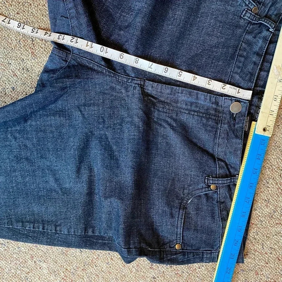 Fashion To Figure Jeans Pants Dark Blue Women Plus Size 20 Pockets - Picture 2 of 9